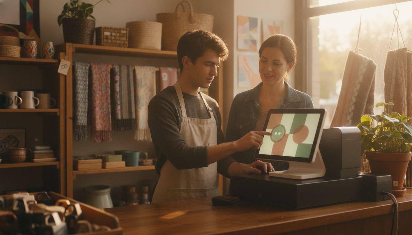 A new cashier practicing a void and an age prompt on a register before the store opens
